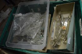 Quantity of chandelier and other light fittings.