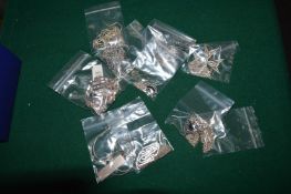 A group of silver jewellery.