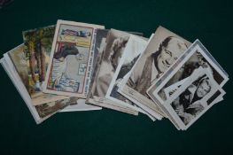 Movie star postcards.