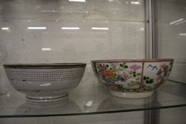 Two Chinese punch bowls.