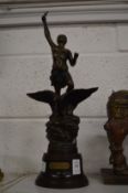A pair of Spelter figures.