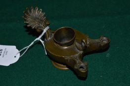 A bronze Roman style inkwell.