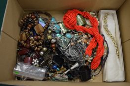 A quantity of decorative necklaces etc.