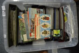 A large collection of cigarette and other collectors cards, mostly in albums.
