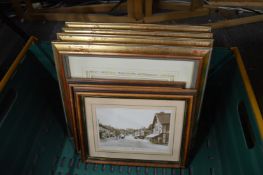 A box of various photographic prints etc.