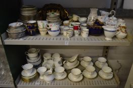 Large quantity of decorative part tea services and other china.