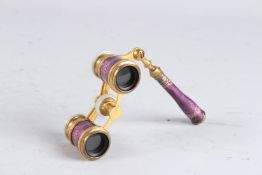 A GOOD PAIR OF EDWARDIAN OPERA GLASSES by JUMELLE CARPENTIER.