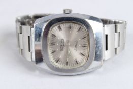 A STAINLESS STEEL MONTINE INTERNATIONAL WRISTWATCH. No. 2114.