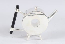 A CHRISTOPHER DRESSER DESIGN POLO MINT TEAPOT.