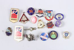 A BAG OF BADGES.
