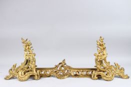 A GOOD LOUIS XVITH ORNATE FENDER with acanthus scrolls. 2ft 6ins long.