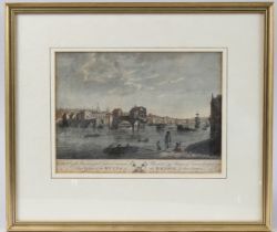 ENGLISH SCHOOL (18TH CENTURY) View of the collapsed bridge at Newcastle upon Tyne, 'To the Right