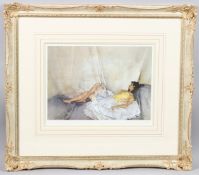 SIR WILLIAM RUSSELL FLINT 'Cecilia Reclining' limited edition print, 280/750. Forest Gallery Fine