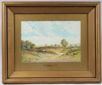 GEORGE OYSTON (1861-1937) 'Near Aldershot, Hants' landscape, watercolour, signed and dated 1919,