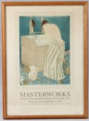 AFTER MARY CASSATT 'Masterworks from the Achenbach Foundation' original photolithographic poster for