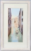 MARILYN REES (2OTH CENTURY0 View of a canal in Venice, watercolour, signed, 43 x 18.5cm