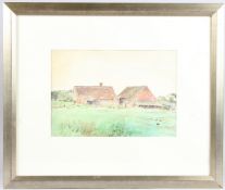 GEORGE WEISSBORT (1928-2013) Farmstead. Watercolour. 10