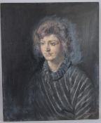 GEORGE WEISSBORT (1928 - 2013) Portrait, head and shoulders of a young lady. Signed and dated