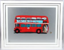 DYLAN IZAAK (b.1971) 'Welcome to London' acrylic on aluminium, signed with initials, purchased at