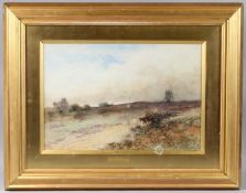 LEOPOLD RIVERS (1852-1905) 'Carting Timber near Witley' watercolour, signed, titled on the mount and