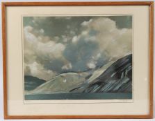 W P HOWORTH 'Wastwater' hand coloured photograph, signed and inscribed in pencil, 28 x 36cm