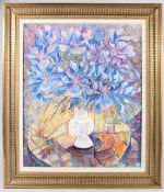 PAJO (20TH CENTURY) 'Le Bouquet' flowers in a vase, oil on canvas, signed and inscribed verso, 54