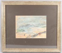 GEORGE WEISSBORT (1928-2013) By the Beach. Signed and dated 1952. Pastel. 11