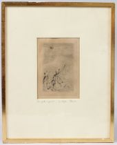PIERRE-AUGUSTE RENOIR (1841-1919) 'La Plage' Drypoint, signed on the plate, 14.5 x 10cm