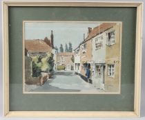 RICHARD JOICEY (1925-1994) 'High Street Old Bosham, Sussex' watercolour, signed, 28.5 x 39cm
