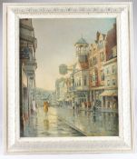 THOMAS BROWN CLARK (1895-1983) View along Guildford High Street, oil on board, signed, 60 x 50cm