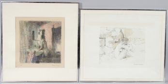 BERNARD DUNSTAN RA (1920-2017) Albergo Stella, lithographic print, signed and numbered 77/240, 37