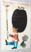 ANTOINI 'Wonderful Copenhagen' colour photolithographic poster, unframed, 39 x 24cm (a/f)