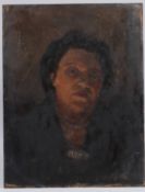 GEORGE WEISSBORT (1928 - 2013) PORTRAIT, head and shoulders of a lady. Panel. 22