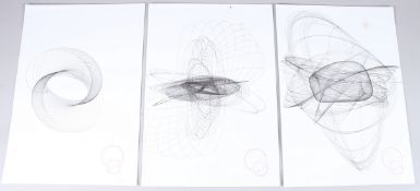 OLAFUR ELIASSON (DENMARK b.1967) Three ink on paper abstracts, each with stamps, 'Kunstmaschinen