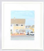 DANNY MARKEY (b.1965) Semi-detached house on an estate' oil on board, 29 x 23.5cm