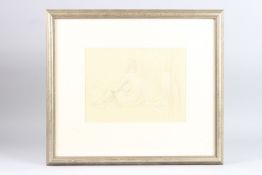 GEORGE WEISSBORT (1928-2013) Nude Reflection. Signed and dated 1998. Pencil and wash. 9