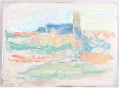 GEORGE WEISSBORT (1928-2013) Abstract. Oil on board, unframed. 21