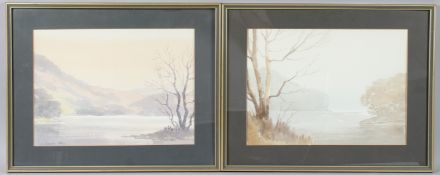 EDWIN GRIEG HALL (1929-2017) 'Coniston from Brantwood' and 'Ullswater from Watermillock' pair of