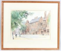 GEORGE WEISSBORT (1928-2013) Cambridge. Signed and dated 1957. Watercolour. 11