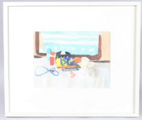 DANNY MARKEY (b.1965) Still life in front of a window watercolour, 22 x 29cm