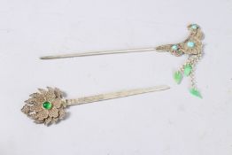 TWO CHINESE HAIRPINS.