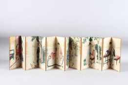 A CHINESE FOLDING BOOK. 9.5INS X 5INS.