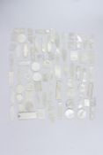 A LARGE COLLECTION OF FINELY ENGRAVED 19TH CENTURY CHINESE CANTONESE MOTHER-OF-PEARL COUNTERS (