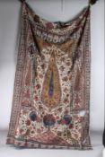A FINE 19TH CENTURY INDO PERSIAN CHINTZ KALAMKARI TEXTILE PANEL. 6ft x 4ft.