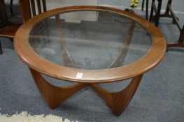 A G plan Astro circular coffee table.