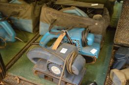 Two belt sanders and a planer.