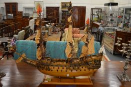A good large model of the ship 'Sovereign of the Seas'.
