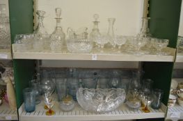 A quantity of household and decorative glassware.