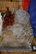 Quantity of glassware.