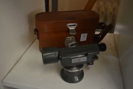 A Hilger & Watts surveyors level, cased.